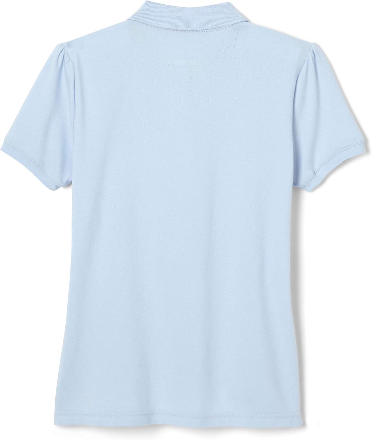 imageFrench Toast Girls Short Sleeve Ruffle PoloLight Blue