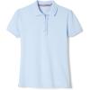 imageFrench Toast Girls Short Sleeve Ruffle PoloLight Blue