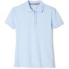 imageFrench Toast Girls Short Sleeve Ruffle PoloLight Blue
