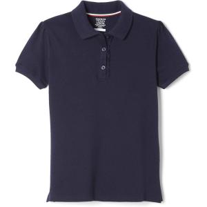 imageFrench Toast Girls Short Sleeve Ruffle PoloNavy