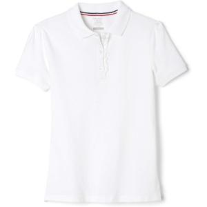 imageFrench Toast Girls Short Sleeve Ruffle PoloWhite