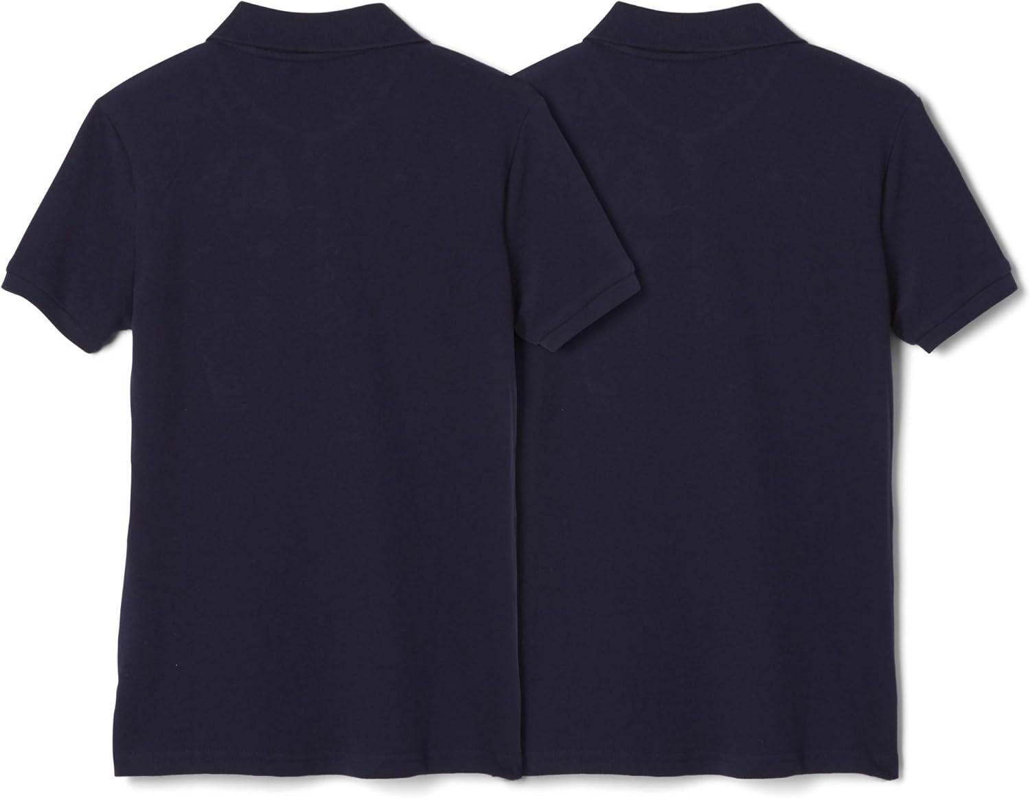 imageFrench Toast Girls 2 Pack Short Sleeve Stretch Piqu PoloNavy