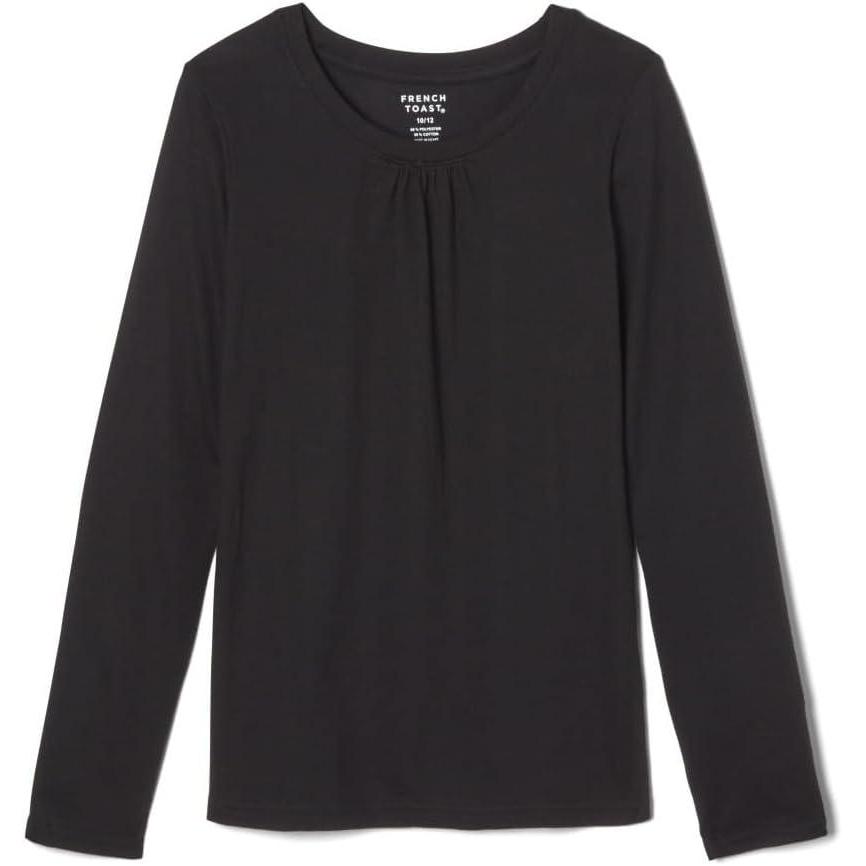 imageFrench Toast Girls Long Sleeve Crewneck Tee T ShirtBlack
