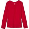 imageFrench Toast Girls Long Sleeve Crewneck Tee T ShirtRed