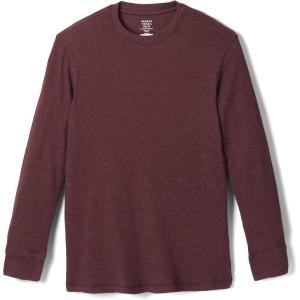 imageFrench Toast Boys Long Sleeve Thermal Waffle Tee TShirt WhiteChocolate Burgundy F19