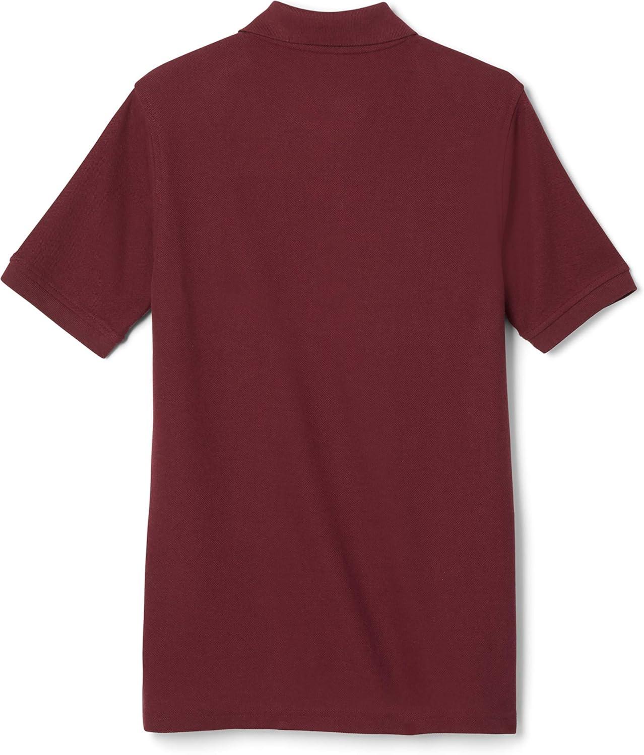imageFrench Toast Kids Pique Polo Standard ampamp HuskyBurgundy
