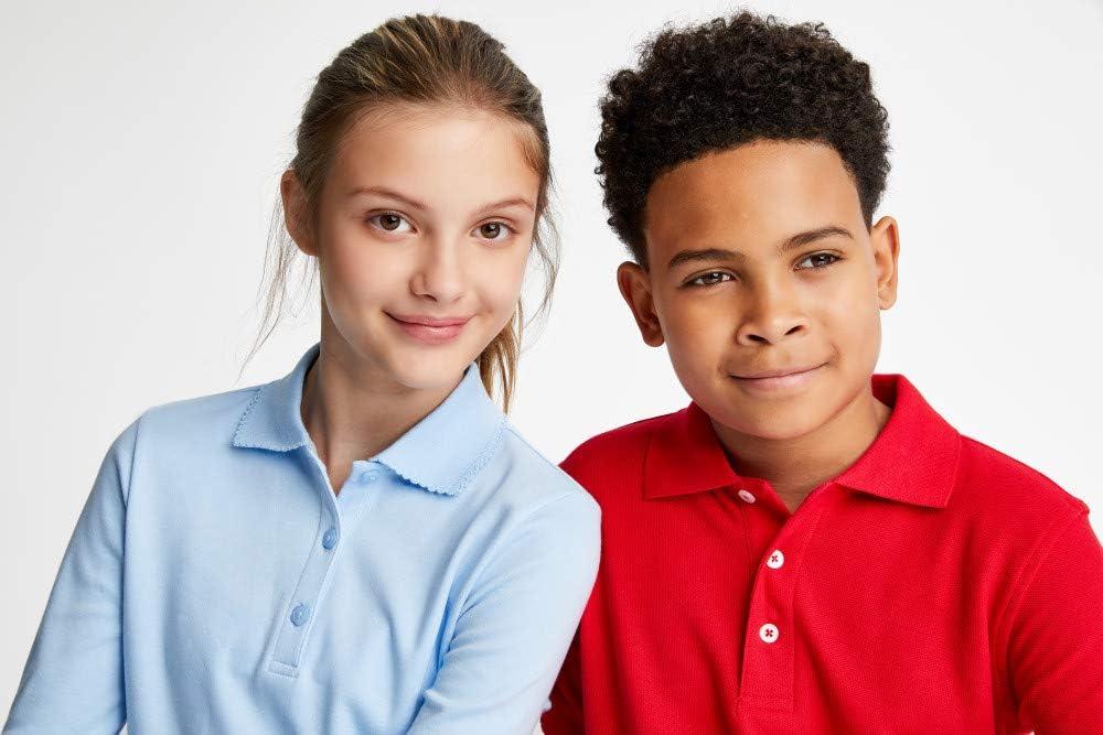 imageFrench Toast Kids Pique Polo Standard ampamp HuskyRed