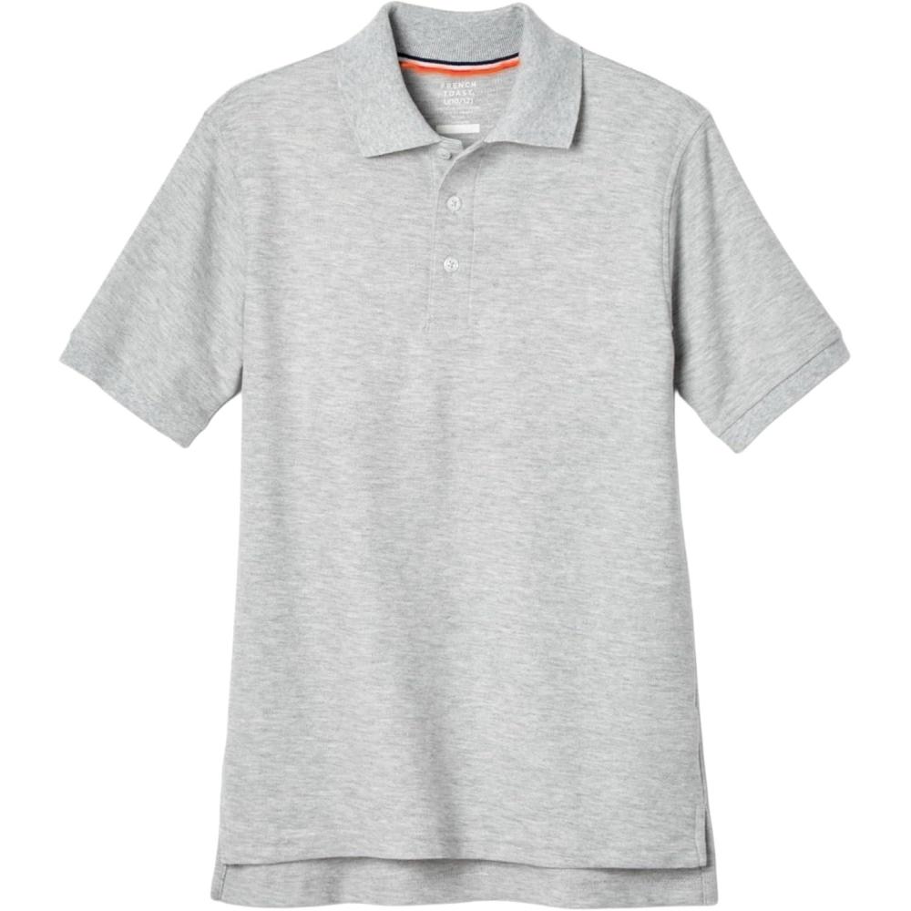 imageFrench Toast Kids Pique Polo Standard ampamp HuskyHeather Gray