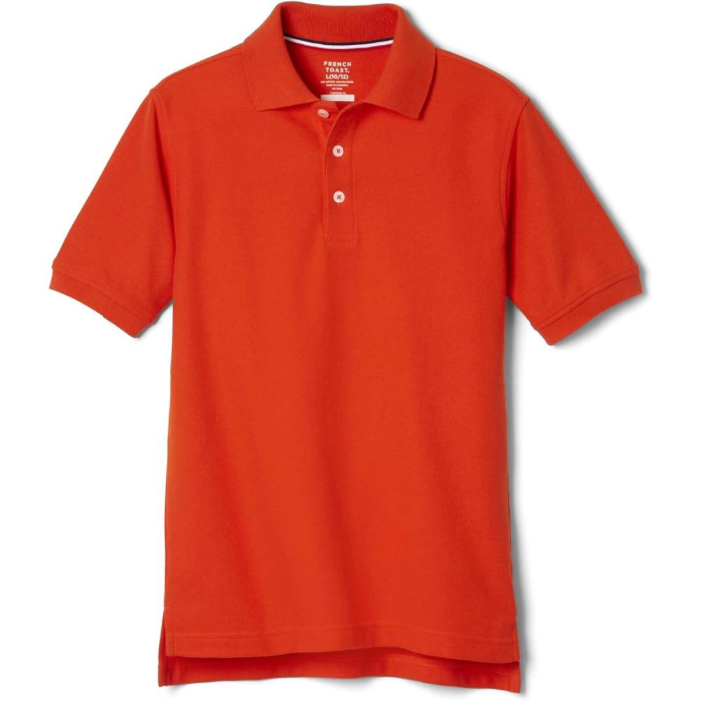 imageFrench Toast Kids Pique Polo Standard ampamp HuskyOrange