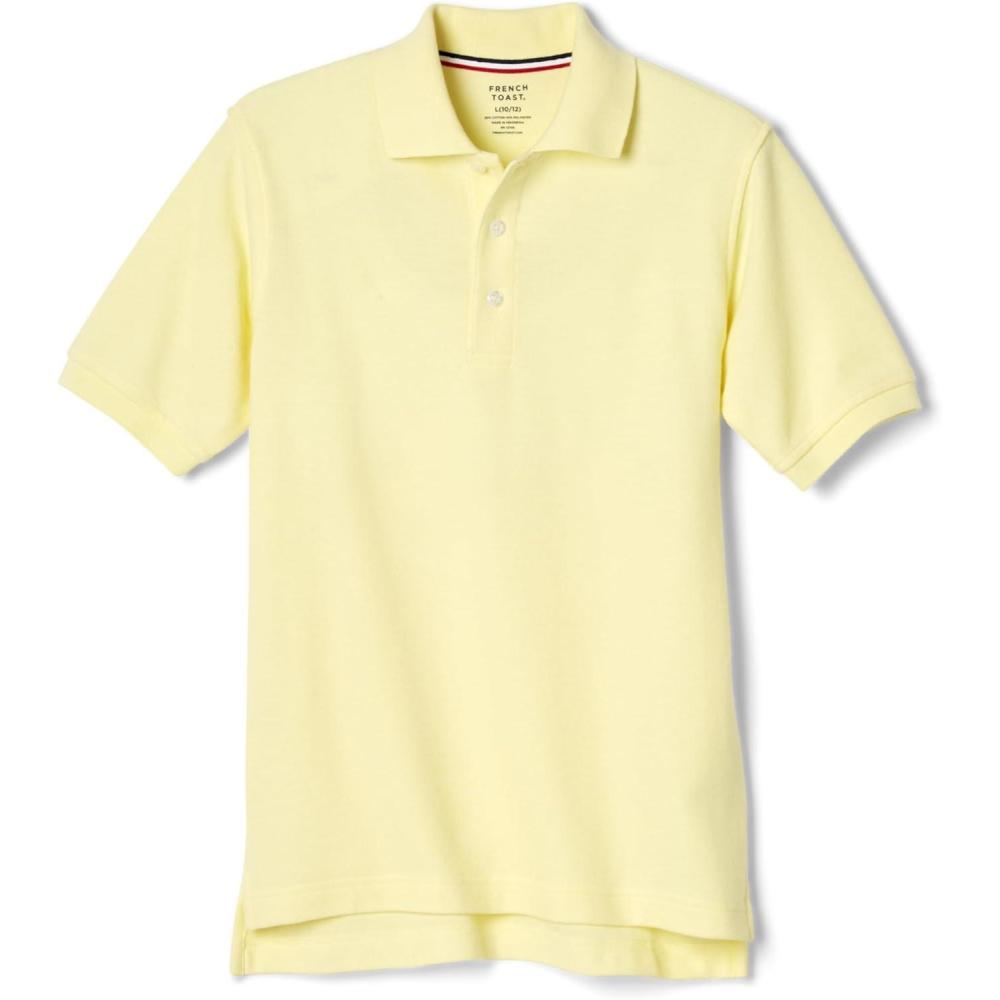 imageFrench Toast Kids Pique Polo Standard ampamp HuskyYellow