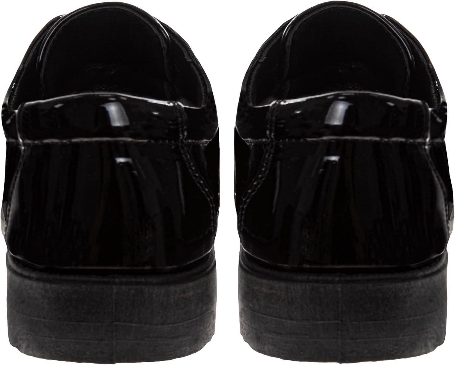 imageFrench Toast Boys Dress Shoes  Classic LaceUp Oxford Casual Dress Formal Shoes  Black Size 7 Toddler  Size 6 Big KidBlack Patent