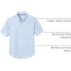 imageFrench Toast Mens Short Sleeve Poplin Dress ShirtLight Blue
