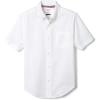 imageFrench Toast Mens Short Sleeve Poplin Dress ShirtWhite Stretch