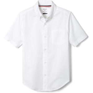 imageFrench Toast Mens Short Sleeve Poplin Dress ShirtWhite Stretch