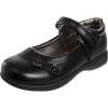 imageFrench Toast Girls Mary Jane Shoes Uniform Ballet Flats Dress School Shoes for Girls Size Toddler Little Kid Big Kid AdultBlack Petal