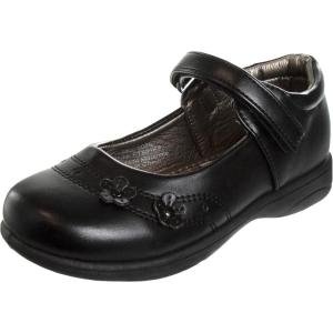 imageFrench Toast Girls Mary Jane Shoes Uniform Ballet Flats Dress School Shoes for Girls Size Toddler Little Kid Big Kid AdultBlack Petal
