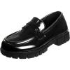 imageFrench Toast Girls Round Toe Ankle Strap Maryjane School Shoes  Mary Jane Chunky Platform Oxford Dress Shoe Pumps  BlackNavyBrown Size 125 Little KidBig KidBlack Shine